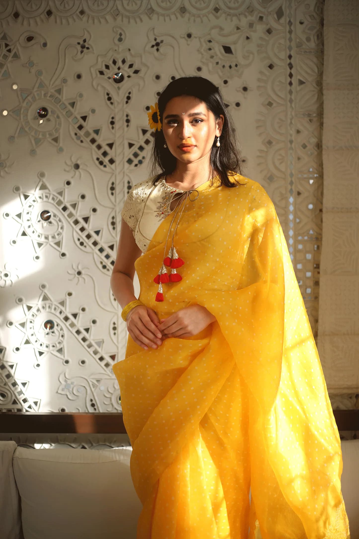 Chaand Saree - Yellow