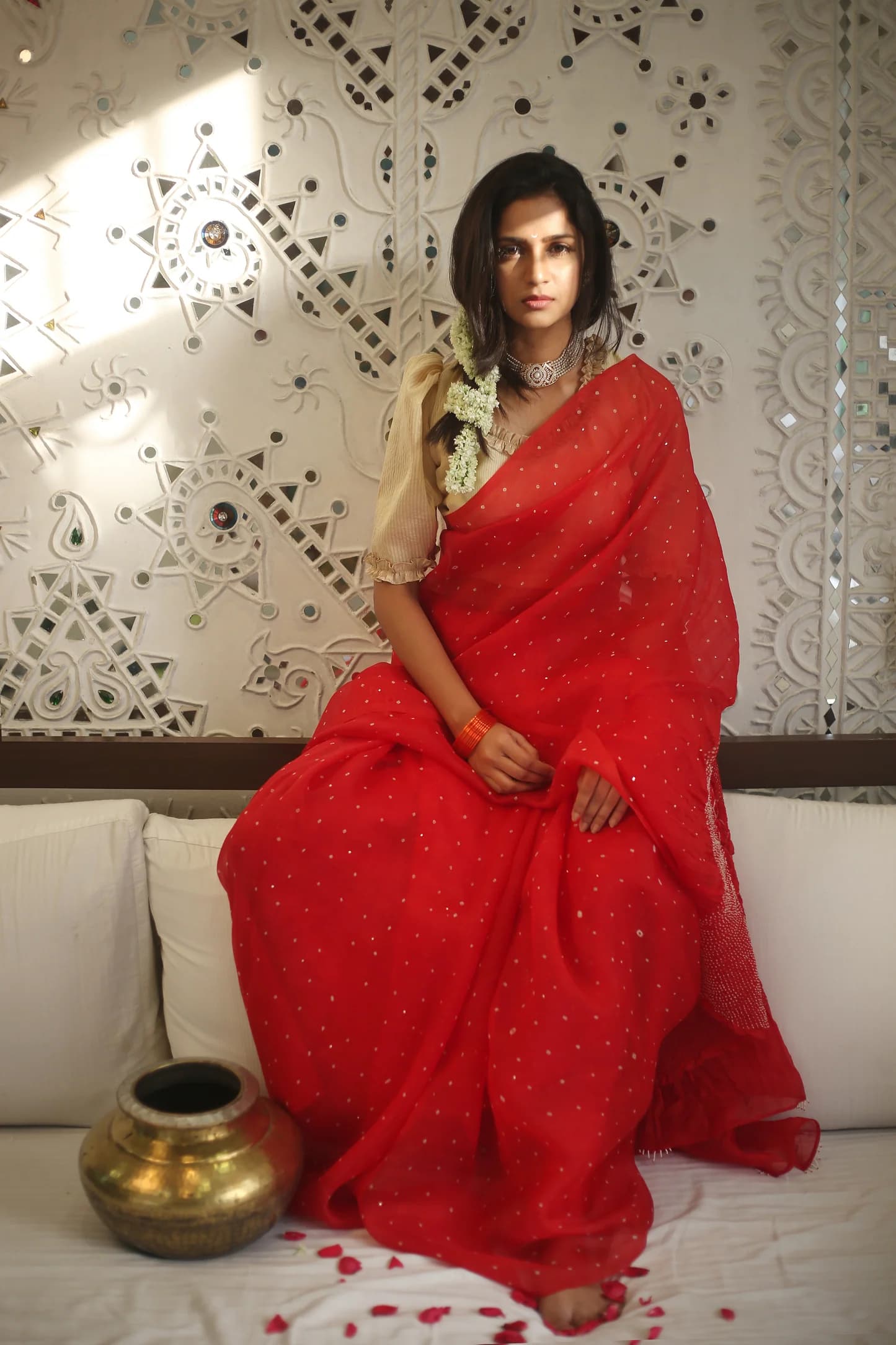 Chaand Saree - Red